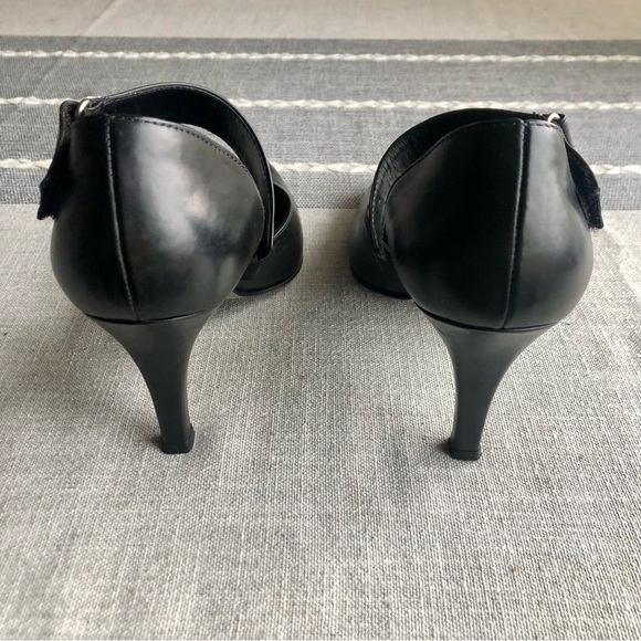 Excellent Paul Green Desire D'orsay Strappy Pumps in Black Leather, US Size 9 - Picture 4 of 8